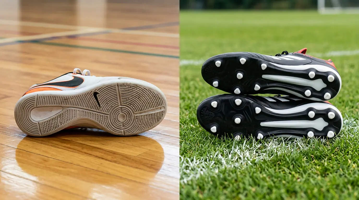 Perbedaan sepatu futsal vs sepatu bola jangan salah pilih