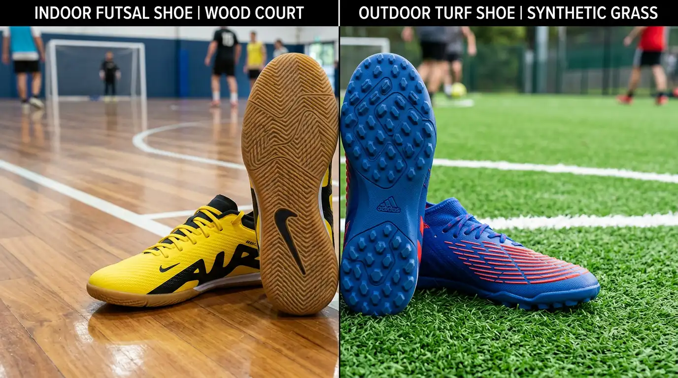 Perbandingan sepatu futsal indoor vs outdoor sol terbaik