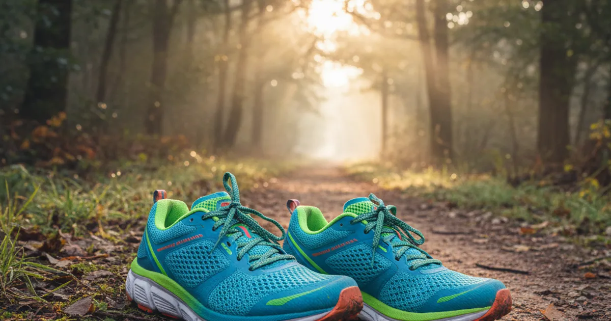 Ilustrasi sepatu lari sprint di atas permukaan jalur lari