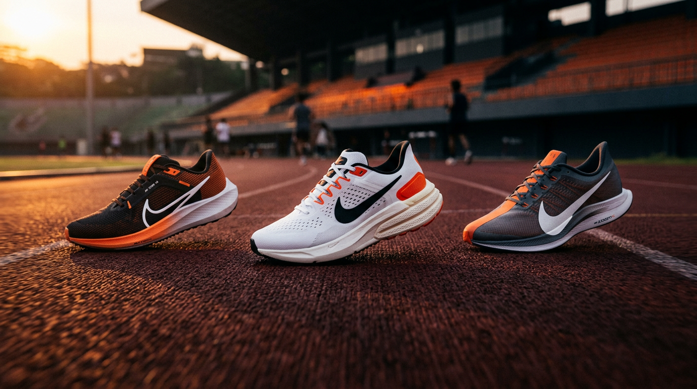 Review sepatu running Nike Pegasus Vomero dan ZoomX