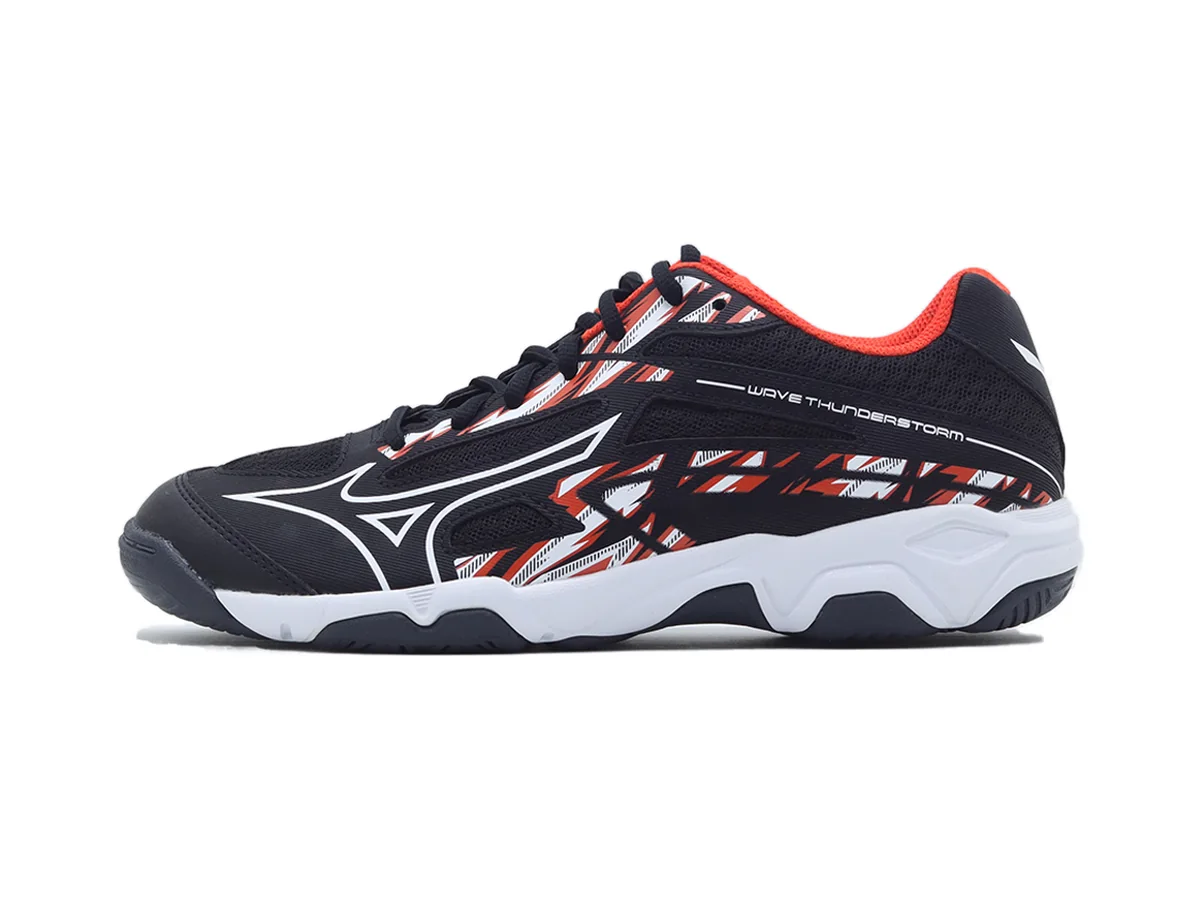 Foto produk Mizuno Wave Thunderstorm - Black/White/Cherry Tomato