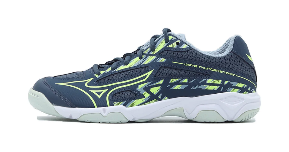 Foto produk Mizuno Wave Thunderstorm - Orion Blue/Neo Lime/Misty