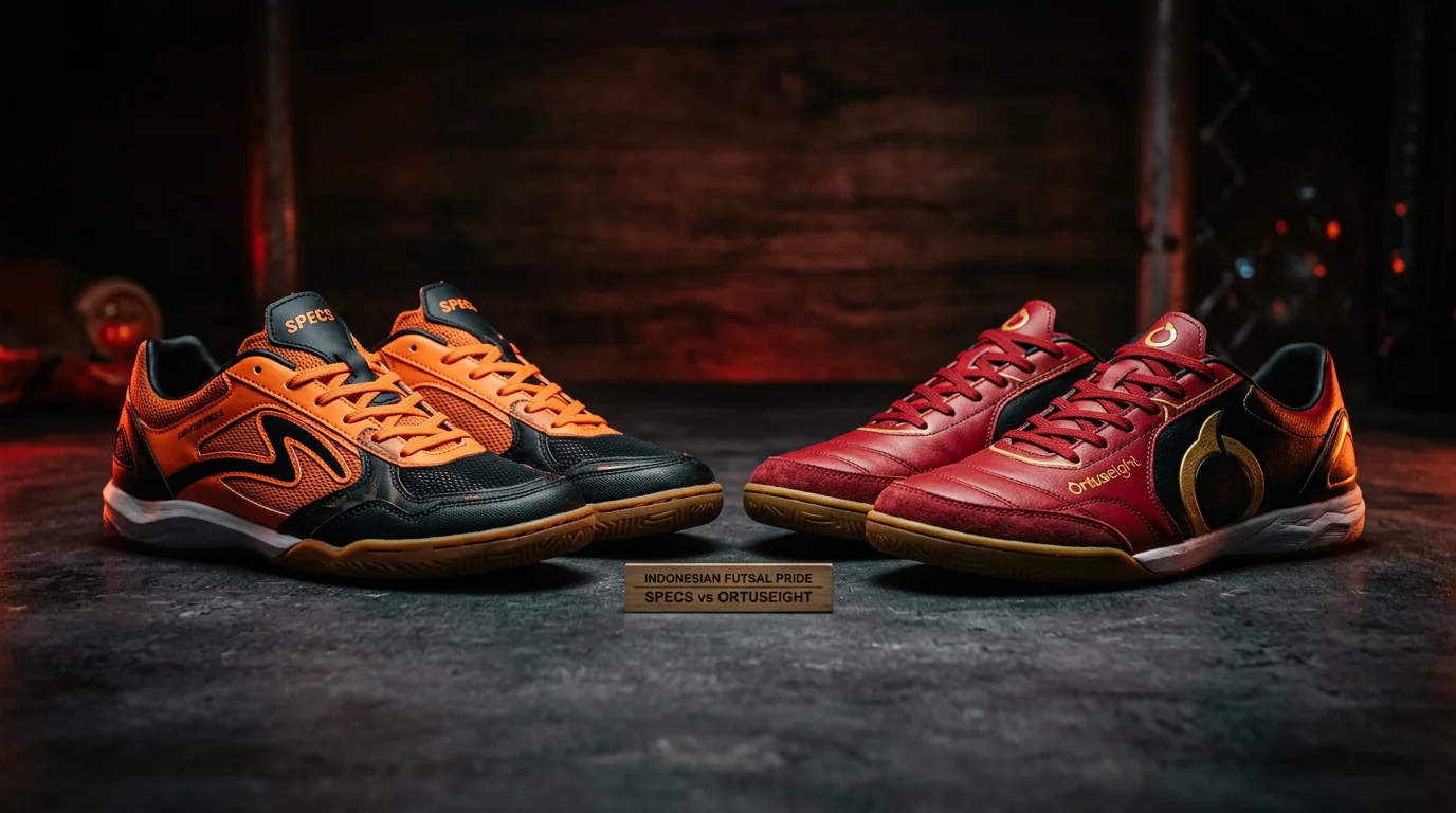 Specs vs Ortuseight duel brand futsal lokal terbaik Indonesia