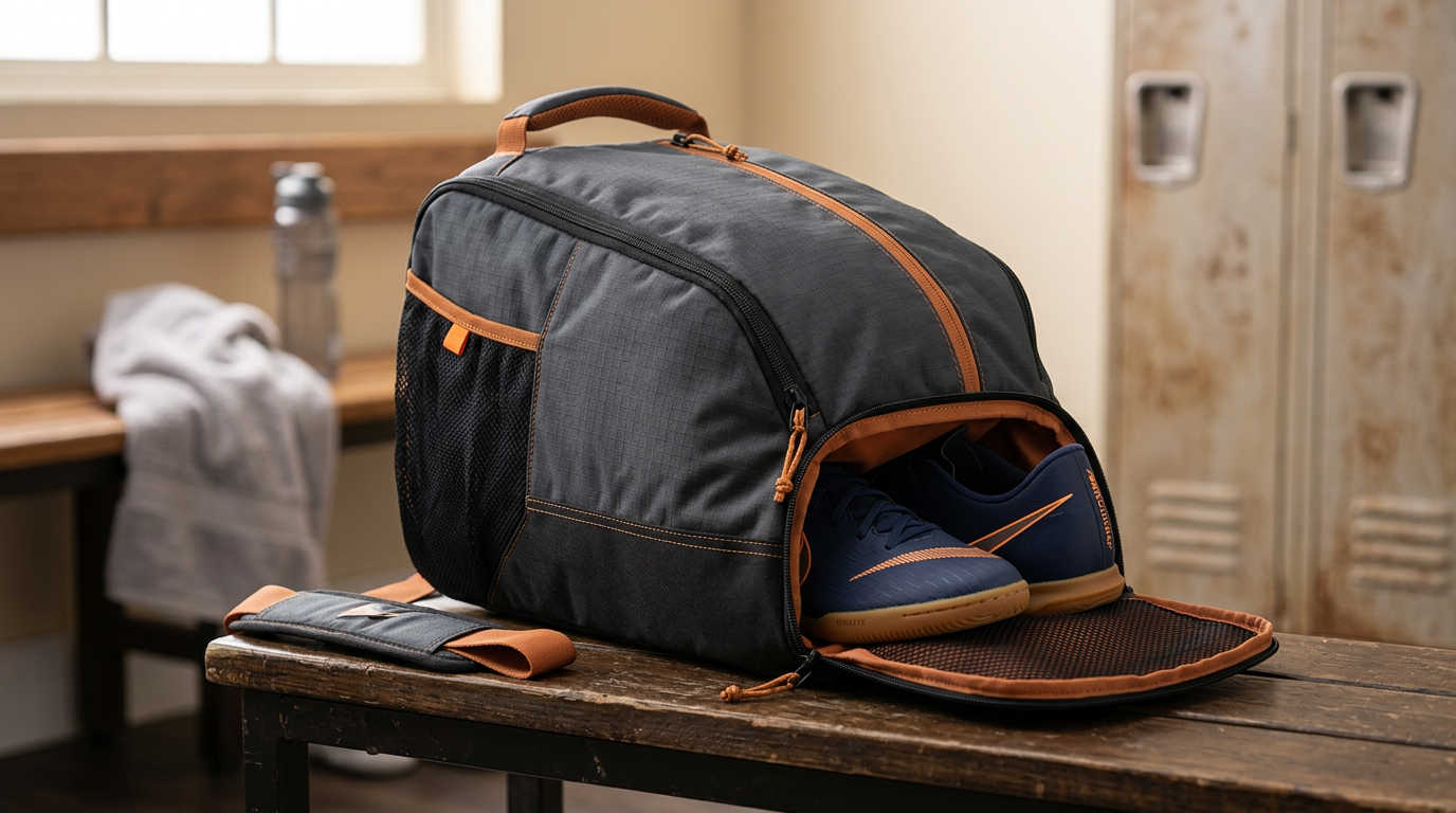 Tas sepatu olahraga praktis untuk sepatu bola dan futsal