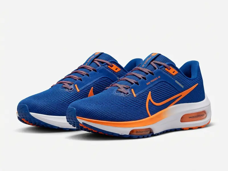 Sepatu Nike running sebagai contoh visual bentuk upper dan bantalan