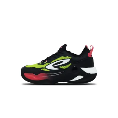 910 Nineten Sepatu Basket Kyoto Court Pro - Hitam/Hijau Turqoise/Merah Camellia