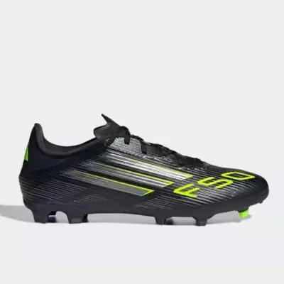 Adidas F50 League FG - Black Metallic Lemon JI0007 Original