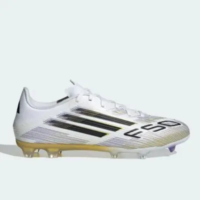 Adidas F50 League FG - White Black Gold JI0005 Original