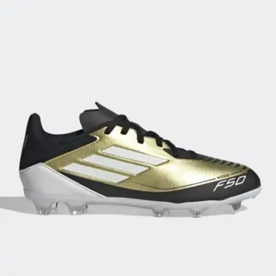 Adidas F50 League Messi FG J - Gold Metallic Black IF6919 Original