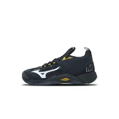 Mizuno Sepatu Voli Wave Momentum 2 - Black Oyster/Mp Gold/Iron Gate