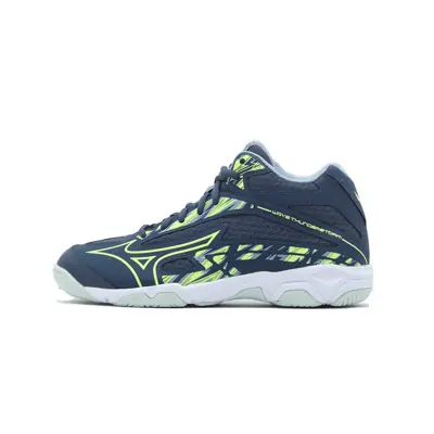 Mizuno Sepatu Voli Wave Thunderstorm Mid - Orion Blue/Neo Lime/Misty