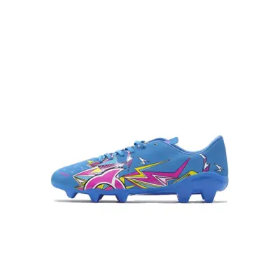 Ortuseight Sepatu Bola Catalyst Thunderclap FG - Royal Blue/Pink/Yellow