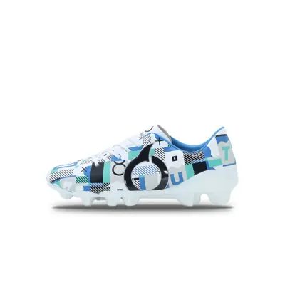 Ortuseight Sepatu Bola Memphis FG - White/Black/Blue