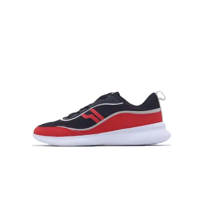 Piero Sepatu Sneakers Arc Wave ST - Black/Red/White