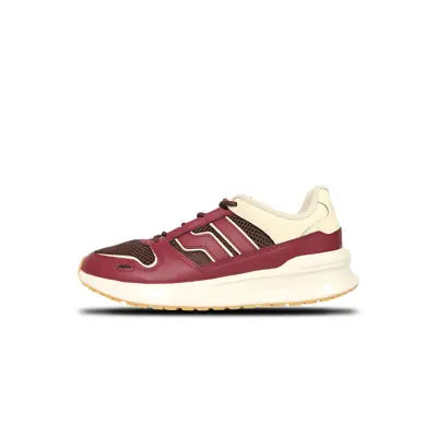 Piero Sepatu Sneakers Jogger 24 - Burgundy/Old White/Gum