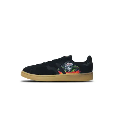 Piero Sepatu Sneakers Mojo SB X Grindring - Black/Fire/Gum