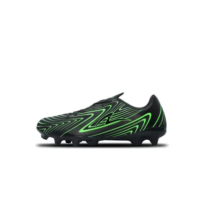 Sepatu Bola Specs Surge FG - Jet Black/Black/Green Gecko
